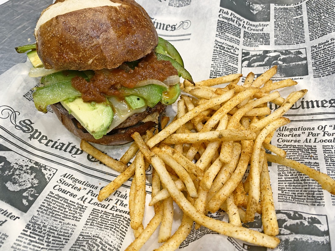 A fried chicken sandwich